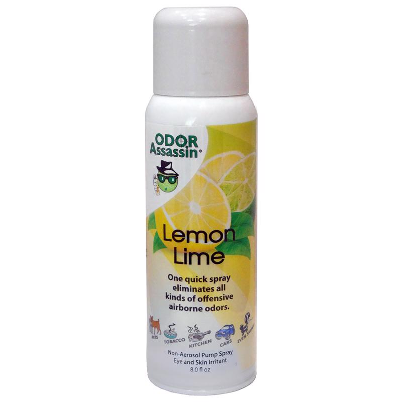 Odor Assassin Lemon Lime Scent Odor Control Spray 8 oz Liquid