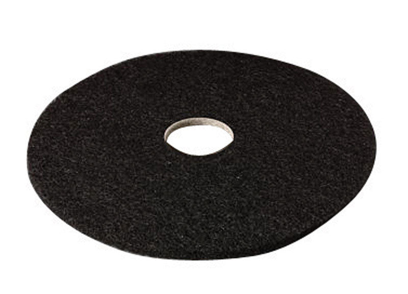 3M 19 in. D Non-Woven Natural/Polyester Fiber Floor Pad Disc Black