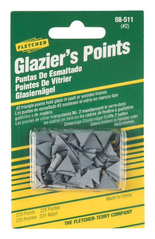 Fletcher-Terry Glazier Points For Repairing or reglazing windows 0 oz 225 pk