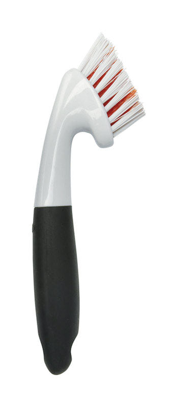 OXO Good Grips 2 in. W Hard Bristle 10 in. Plastic/Rubber Handle Grout Brush