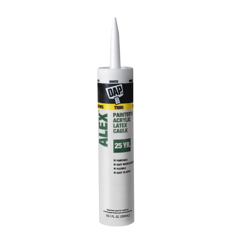 DAP Alex White Acrylic Latex Painter's Caulk 10.1 oz