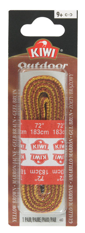 Kiwi Outdoor 72 in. Gold & Brown Boot Laces
