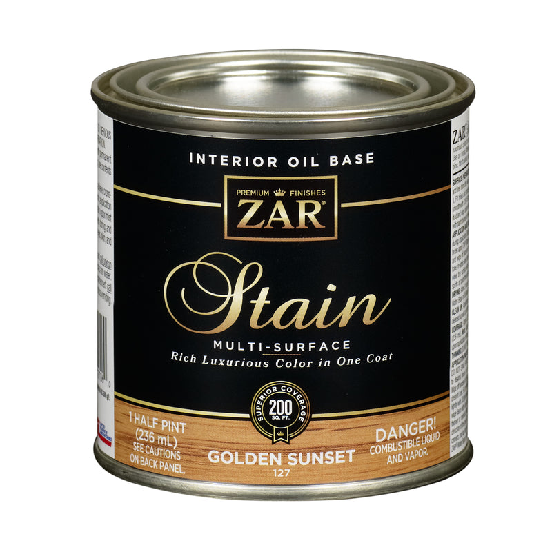 ZAR Semi-Transparent Golden Sunset Oil-Based Polyurethane Wood Stain 0.5 pt
