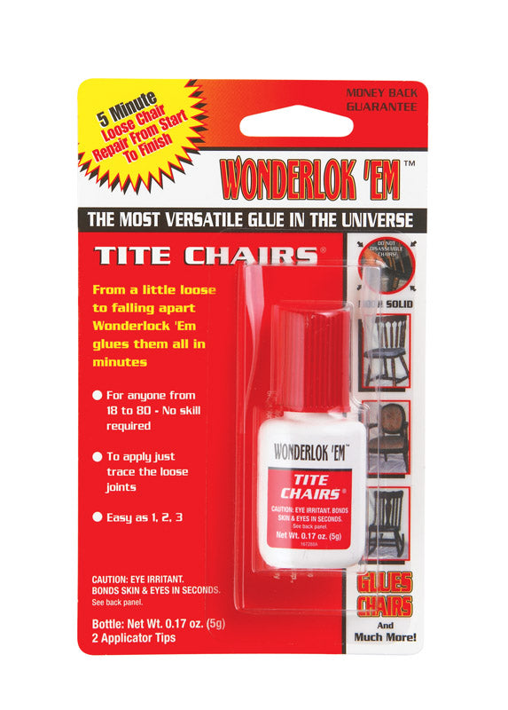 Wonderlok 'Em Tite Chairs Super Strength Epoxy Glue 0.17 oz