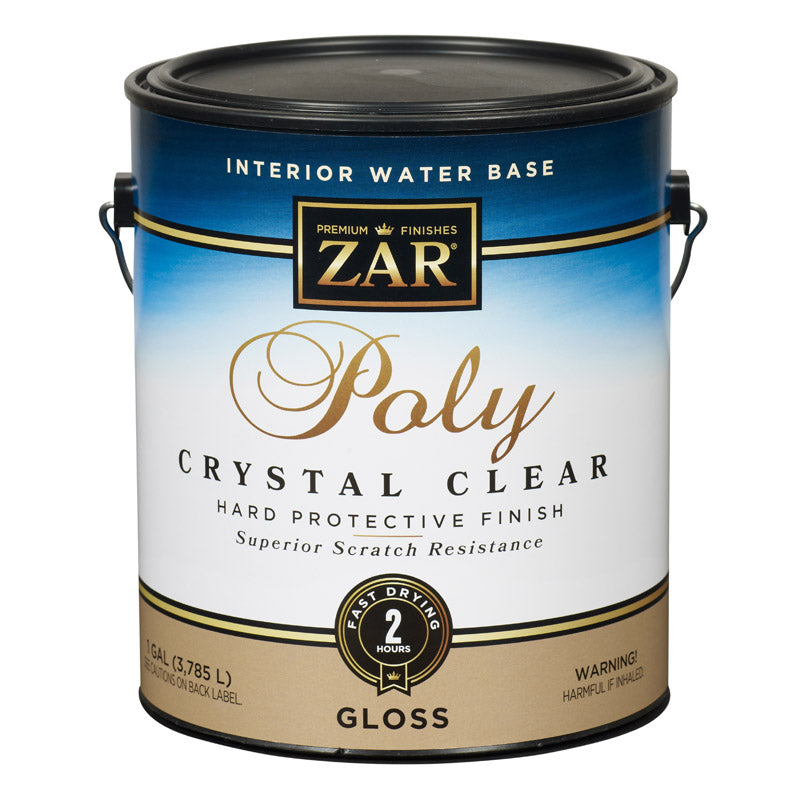 ZAR Aqua Gloss Clear Water-Based Polyurethane 1 gal