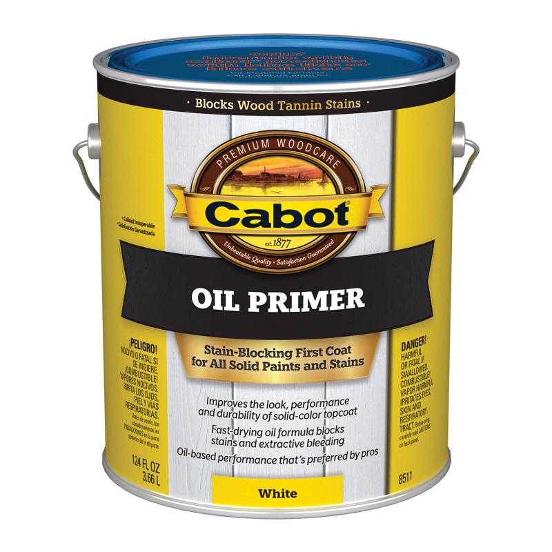 Cabot Oil Primer Low VOC White Solvent-Based Alkyd Primer 1 gal