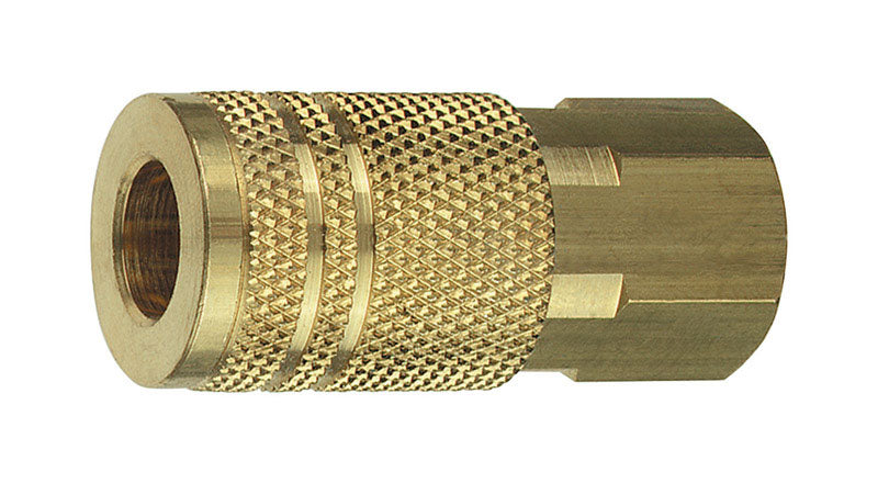 Tru-Flate Brass Quick Change Coupler 1/4 in. FPT 1 pc