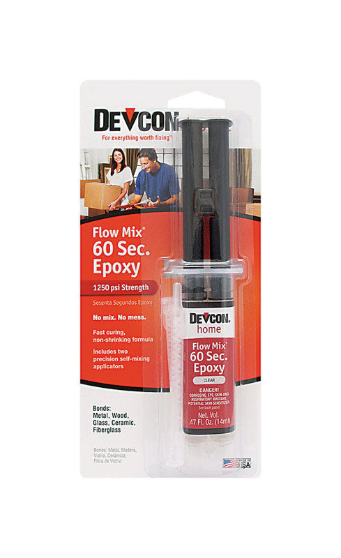 Devcon Flow-Mix 60 Sec High Strength Epoxy 0.47 oz