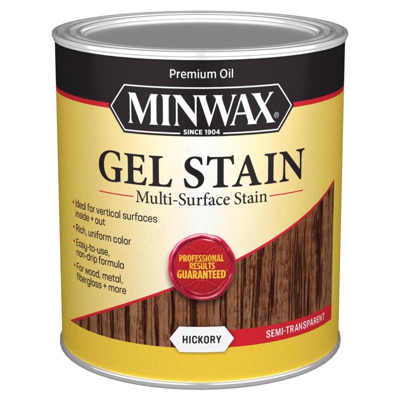 Minwax Semi-Transparent Hickory Oil-Based Gel Stain 1 qt
