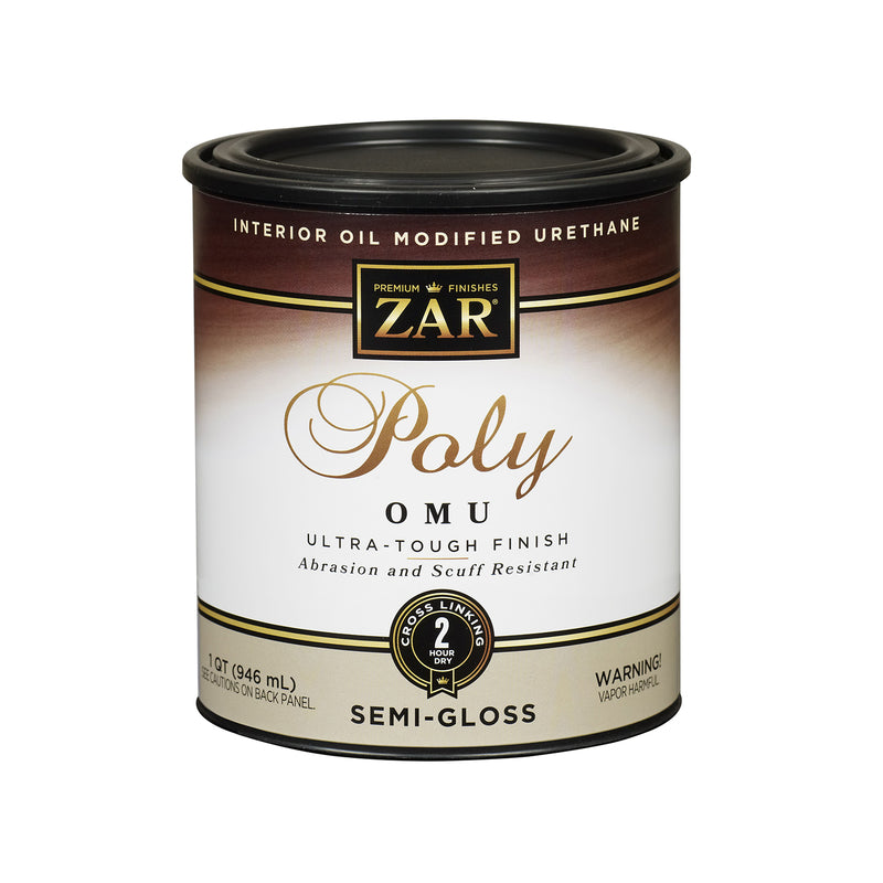ZAR Ultra Max Semi-Gloss Clear Water-Based Polyurethane 1 qt