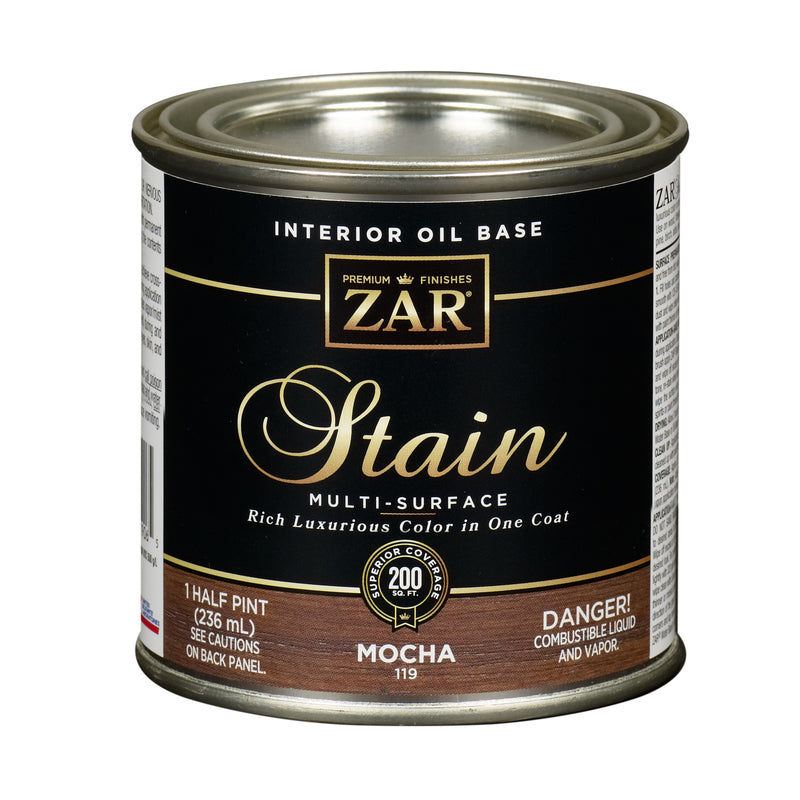 ZAR Semi-Transparent Mocha Oil-Based Polyurethane Wood Stain 0.5 pt