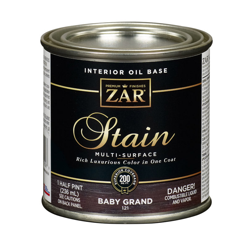 ZAR Semi-Transparent Baby Grand Oil-Based Polyurethane Wood Stain 0.5 pt