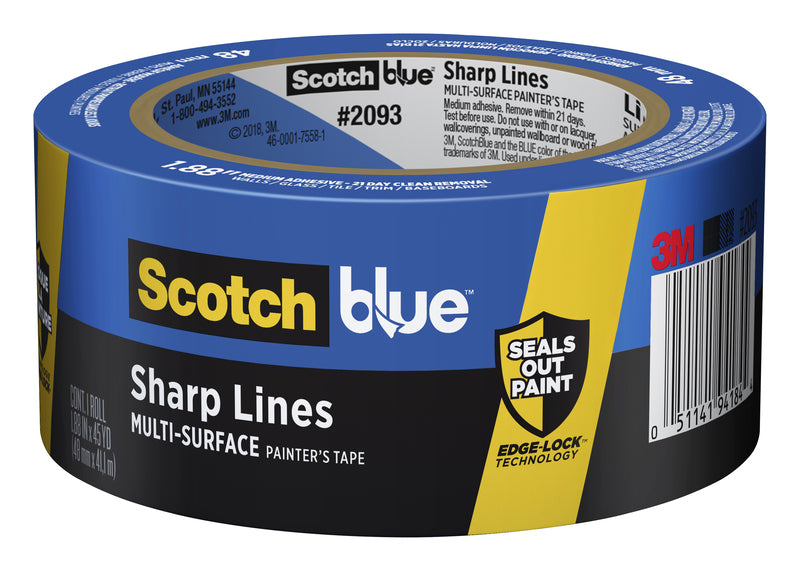 ScotchBlue 1.88 in. W X 45 yd L Blue Medium Strength Painter's Tape 1 pk