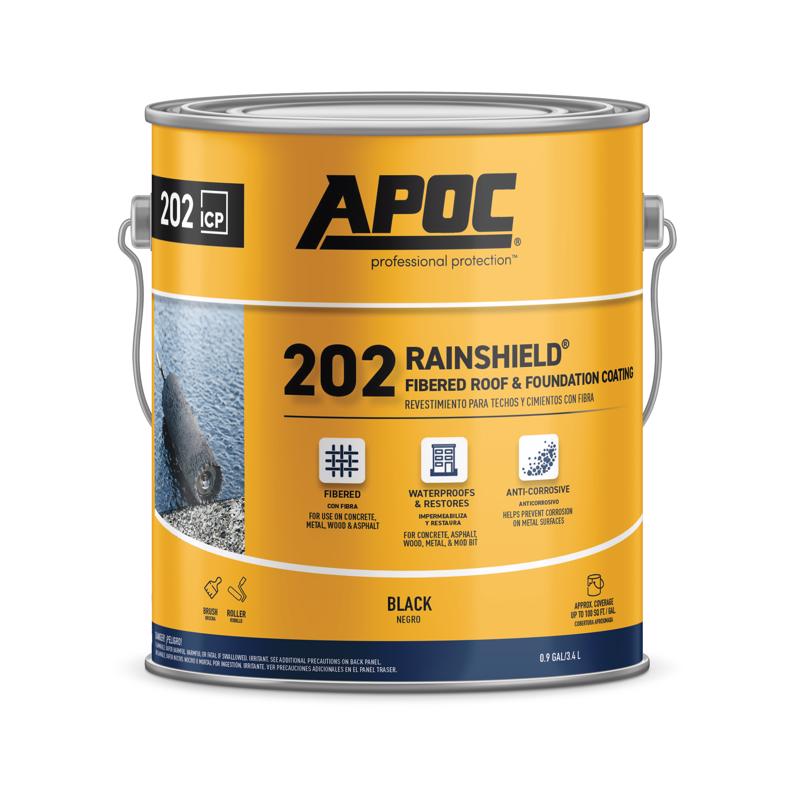 APOC RAINSHIELD - F Gloss Black Asphalt Roof And Foundation Coating 1 gal