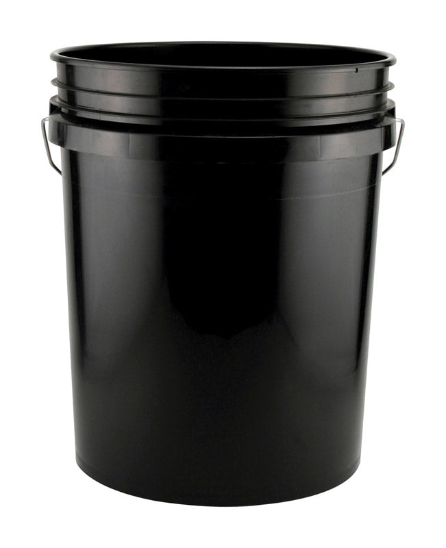 Leaktite Black 5 gal Plastic Paint Pail