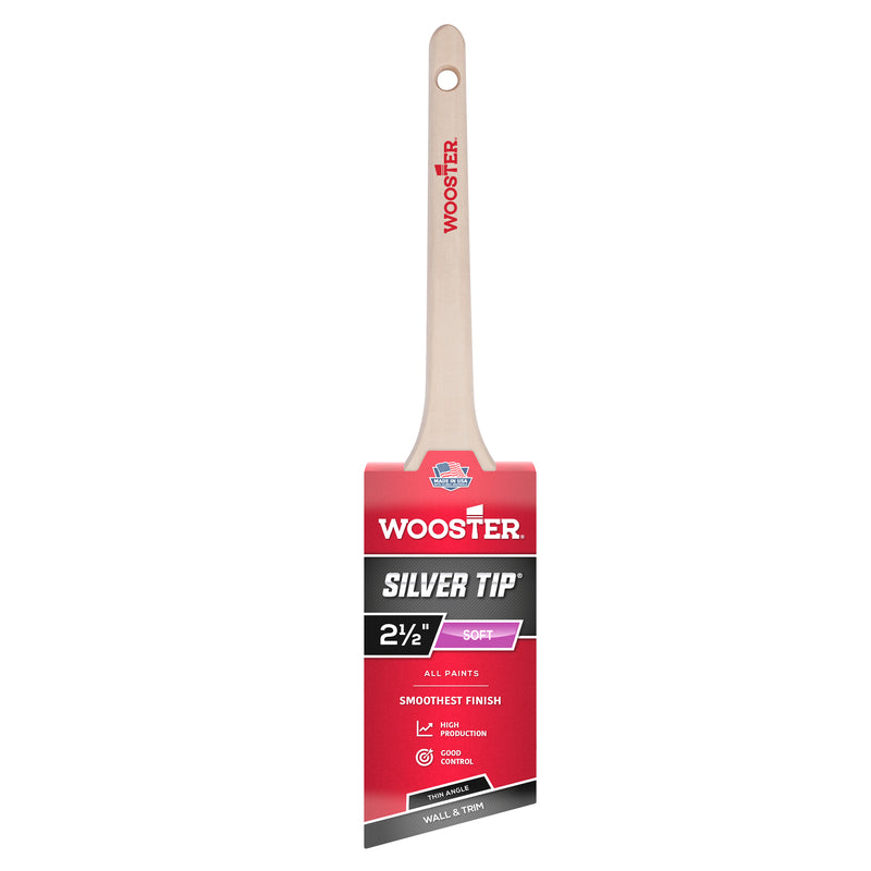 Wooster Silver Tip 2-1/2 in. Soft Thin Angle Paint Brush