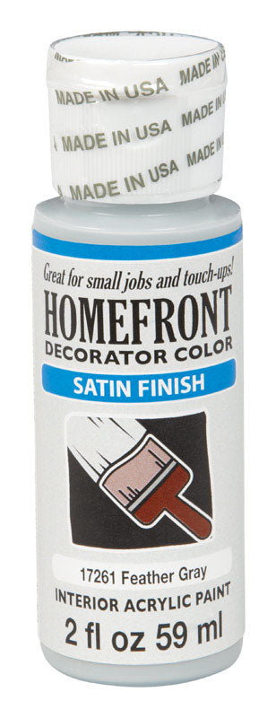 Homefront Satin Feather Gray Hobby Paint 2 oz