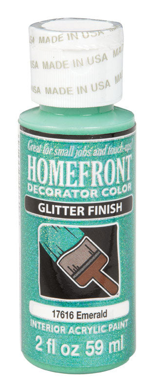 Homefront Glitter Emerald Hobby Paint 2 oz