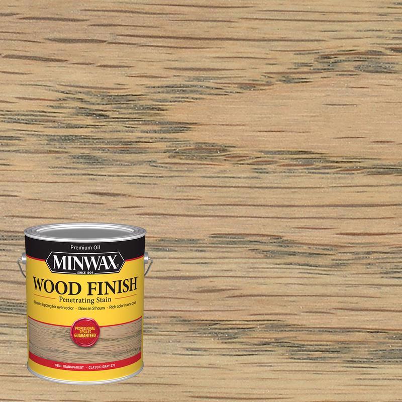Minwax Wood Finish Semi-Transparent Classic Gray Oil-Based Penetrating Stain 1 gal
