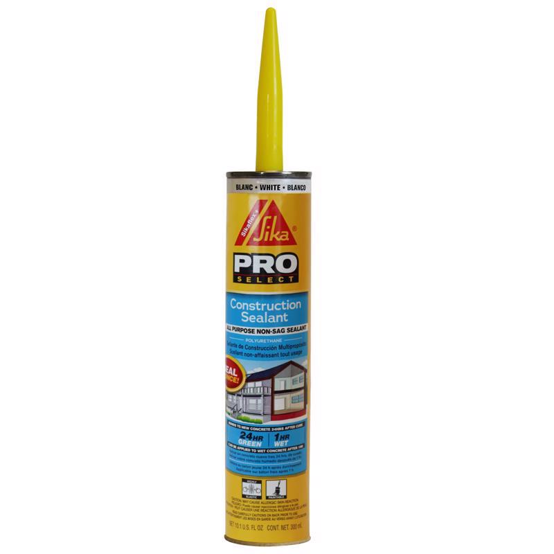 Sika Pro Select White Polyurethane All Purpose Construction Sealant 10.1 oz