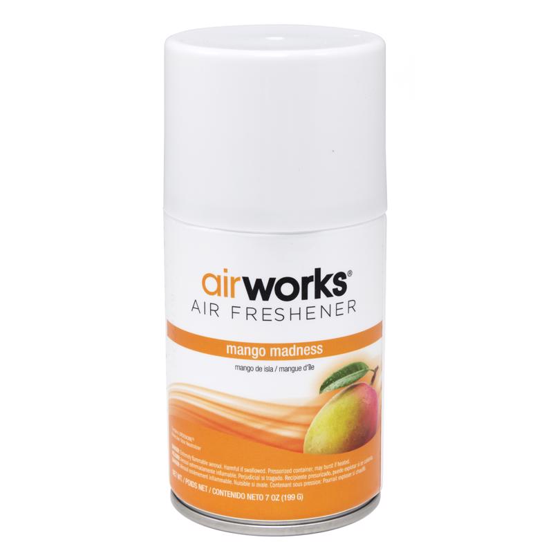 AirWorks Mango Madness Scent Air Freshener 7 oz Aerosol 12 pk