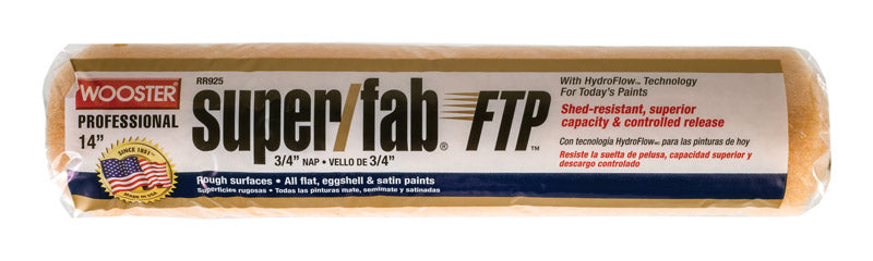 Wooster Super/Fab FTP Synthetic Blend 14 in. W X 3/4 in. Paint Roller Cover 1 pk