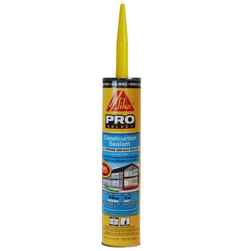 Sika Pro Select Dark Bronze Polyurethane Construction Caulk Sealant 10.1 oz