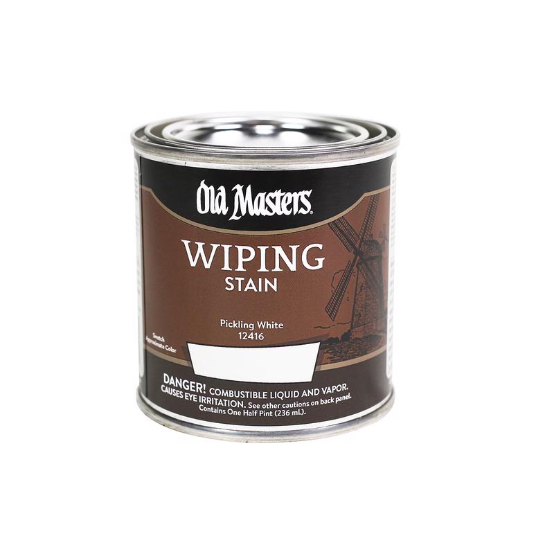 Old Masters Semi-Transparent Pickling White Oil-Based Wiping Stain 0.5 pt