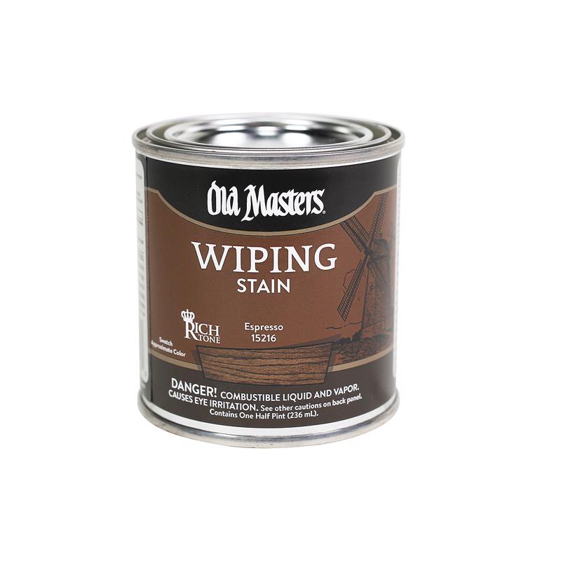 Old Masters Semi-Transparent Espresso Oil-Based Wiping Stain 0.5 pt