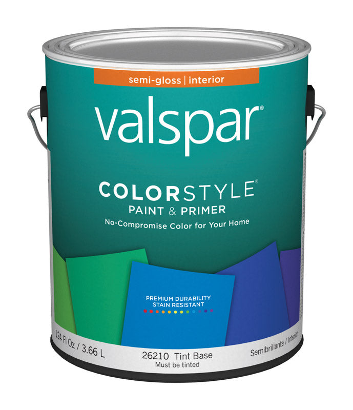 Valspar Color Style Semi-Gloss Tintable Tint Base Paint & Primer Interior 1 gal