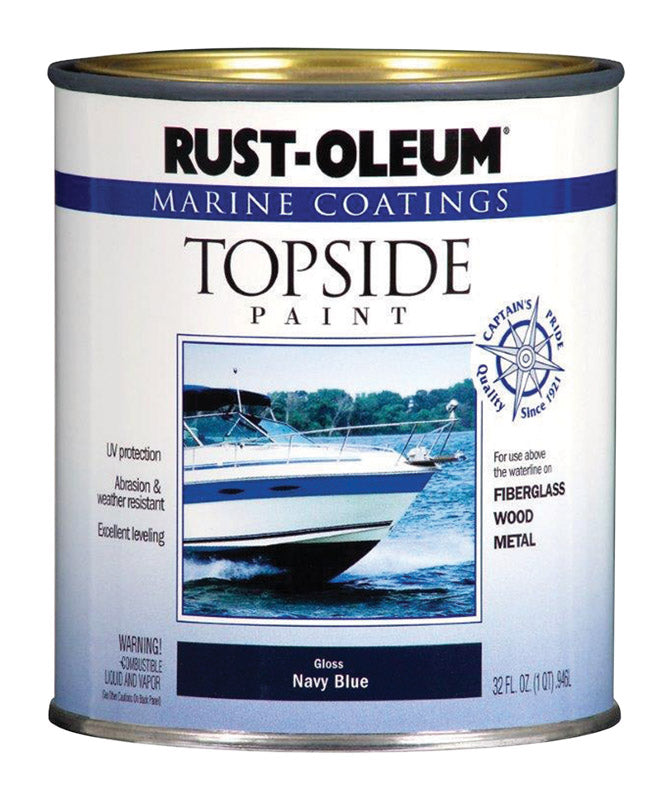 Rust-Oleum Marine Coatings Outdoor Gloss Navy Blue Marine Topside Paint 1 qt