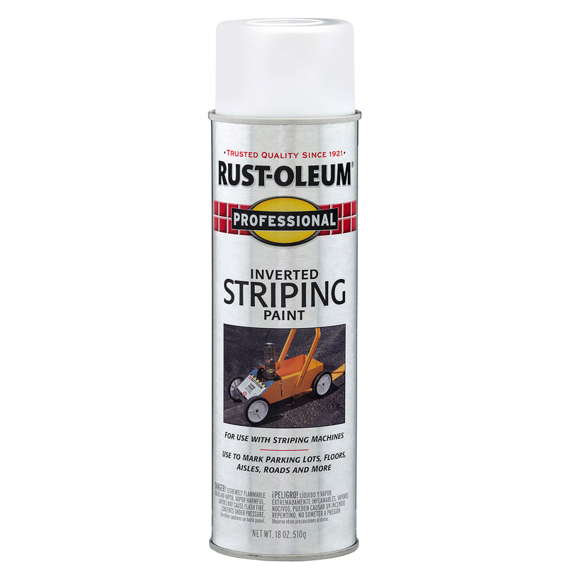 Rust-Oleum Professional White Inverted Striping Paint 18 oz
