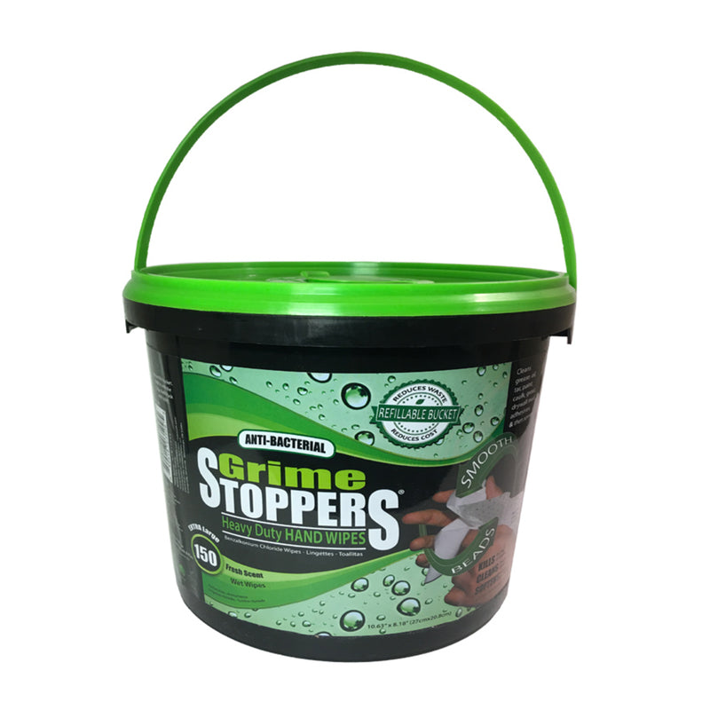 Grime Stoppers Fresh Scent Antibacterial Heavy Duty Hand Wipes