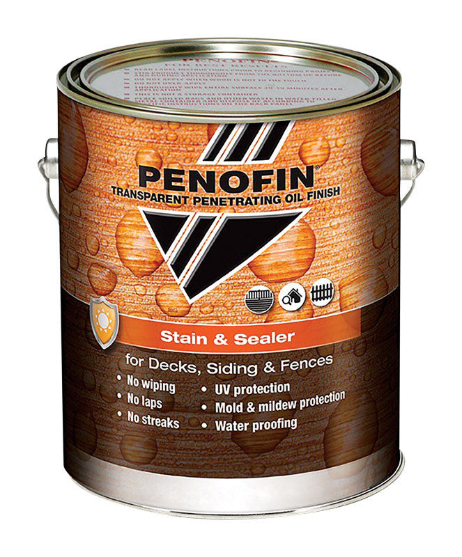 Penofin Transparent Matte Dark Walnut Oil-Based Alkyd Stain and Sealer 1 gal