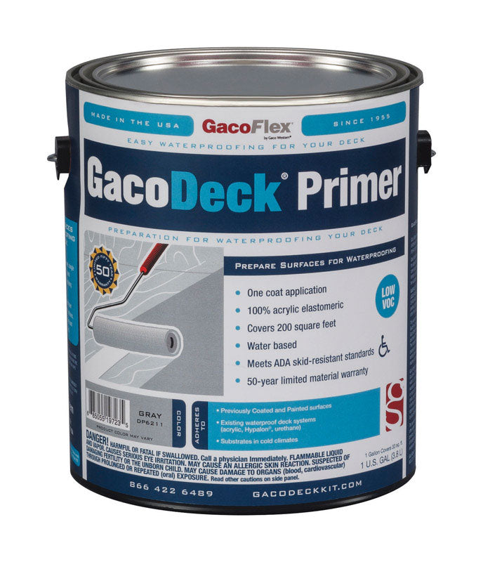 GacoFlex GacoDeck Gray Water-Based Solid Deck Primer 1 gal
