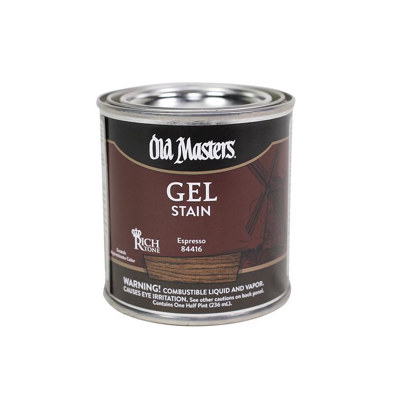 Old Masters Semi-Transparent Espresso Oil-Based Alkyd Gel Stain 0.5 pt