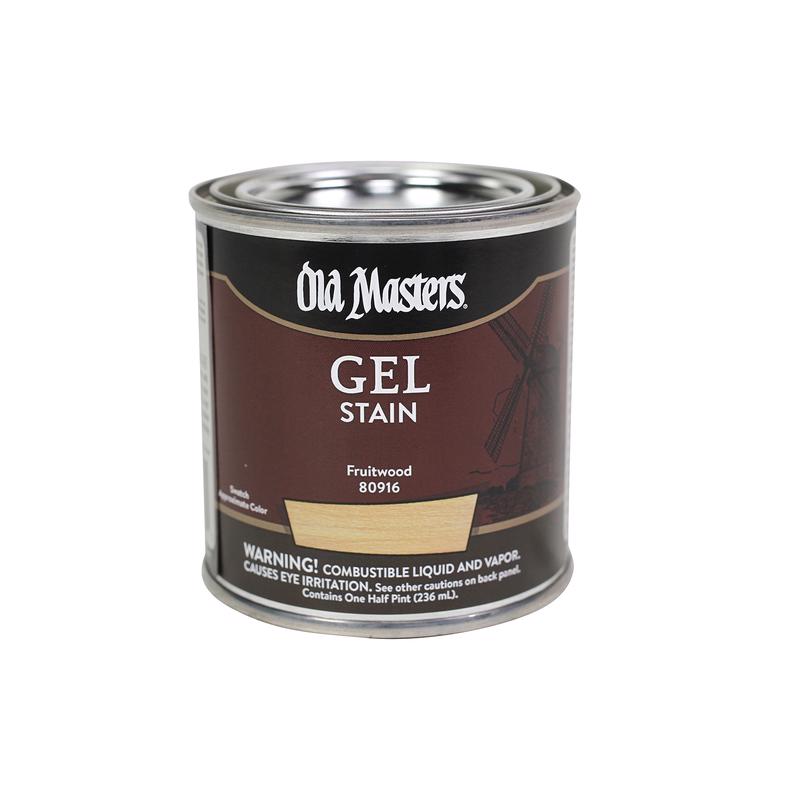 Old Masters Semi-Transparent Fruitwood Oil-Based Alkyd Gel Stain 0.5 pt