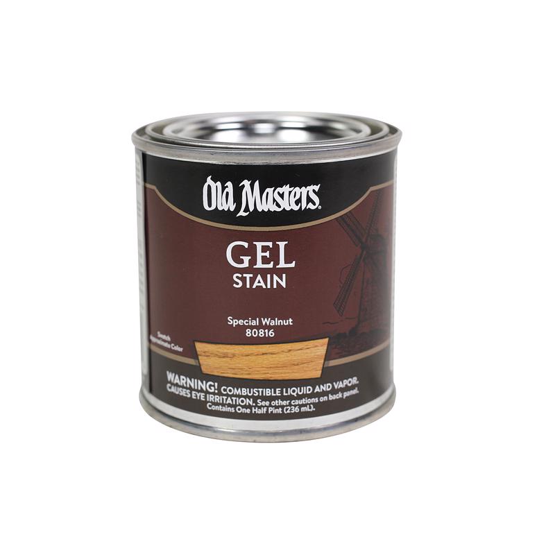 Old Masters Semi-Transparent Special Walnut Oil-Based Alkyd Gel Stain 0.5 pt