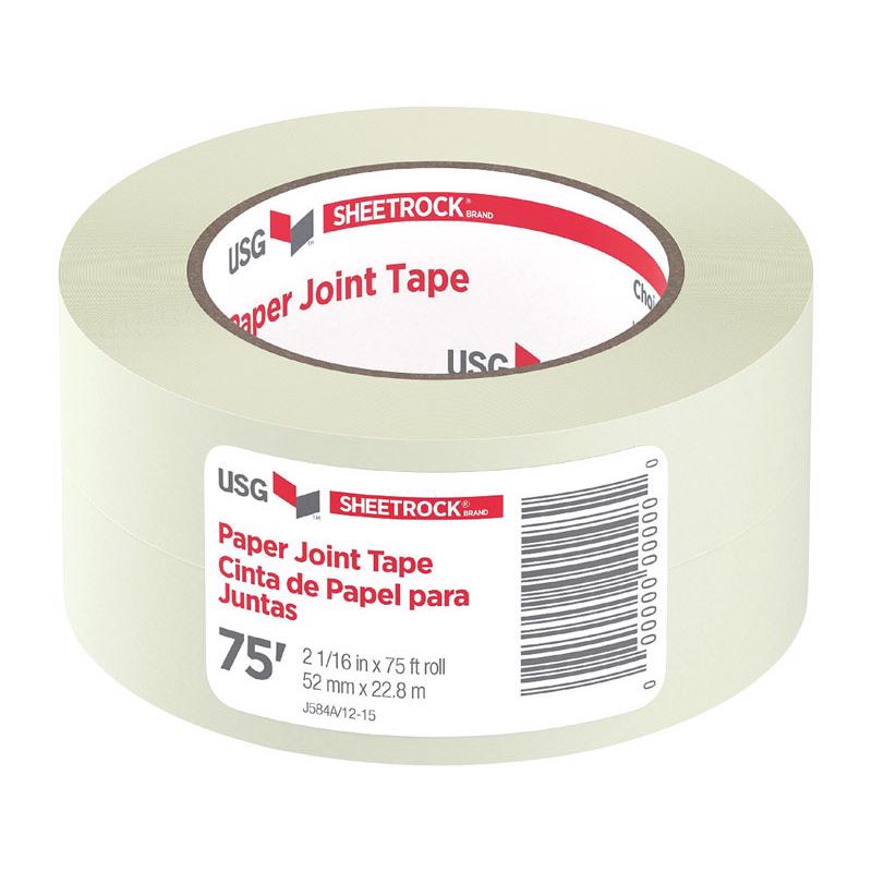 USG Sheetrock 75 ft. L X 2-1/16 in. W Paper White Self Adhesive Joint Tape