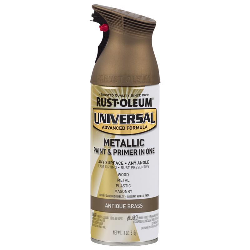 Rust-Oleum Universal Metallic Antique Brass Spray Paint 11 oz