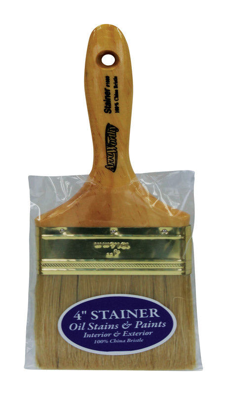 ArroWorthy Stainer 4 in. Chiseled Stain Brush