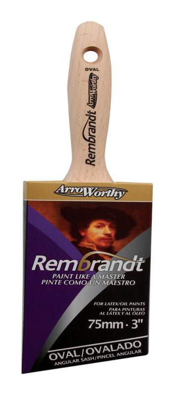 ArroWorthy Rembrandt 3 in. Semi-Oval Paint Brush