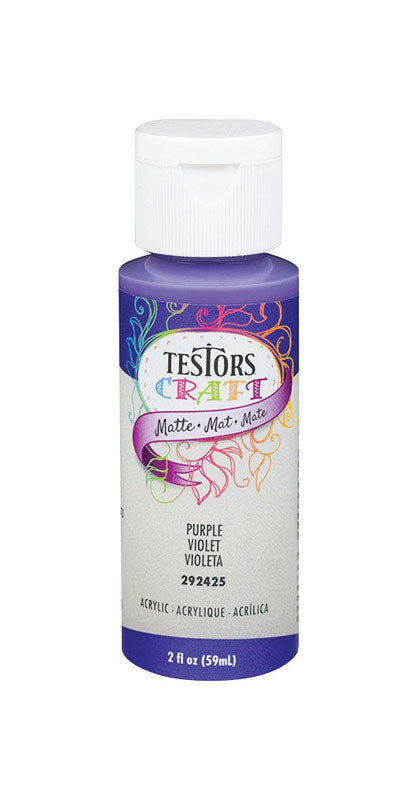 Rust-Oleum Testors Craft Matte Purple Water-Based Paint Interior 2 oz