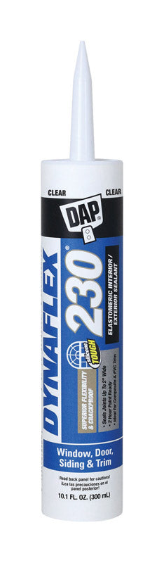 DAP Dynaflex 230 Clear Premium Latex Door/Siding/ Window Sealant 10.1 oz