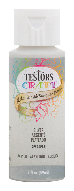 Rust-Oleum Testors Craft Metallic Graphite Water-Based Paint Interior 2 oz