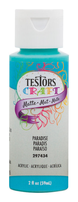 Testors Matte Paradise Water-Based Craft Paint Interior 2 oz
