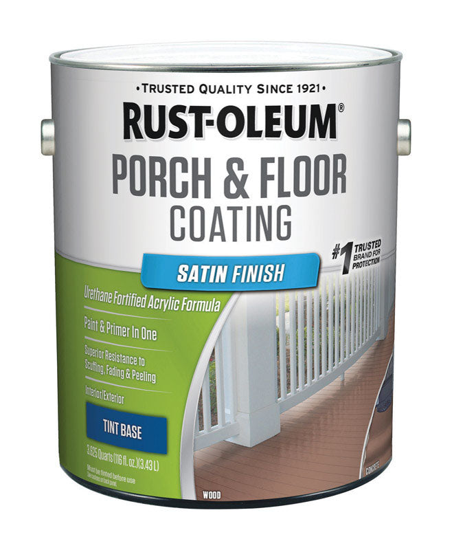 Rust-Oleum Porch & Floor Satin Tint Base Porch and Floor Paint+Primer 1 gal