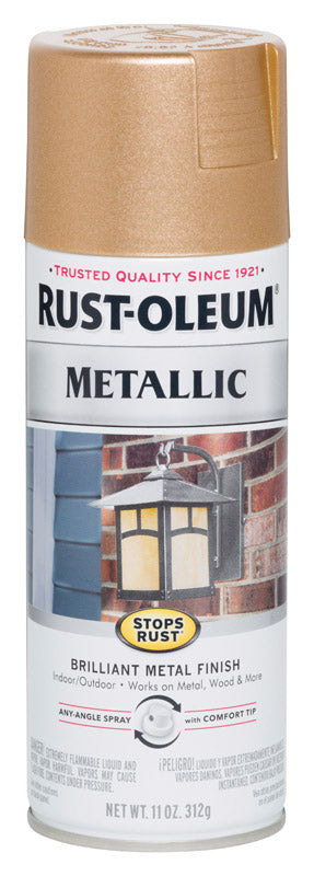 Rust-Oleum Stops Rust Metallic Rose Gold Spray Paint 11 oz