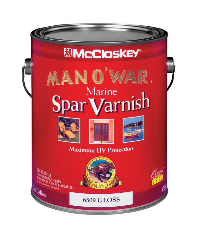 McCloskey Man O' War Gloss Clear Marine Spar Varnish 1 gal