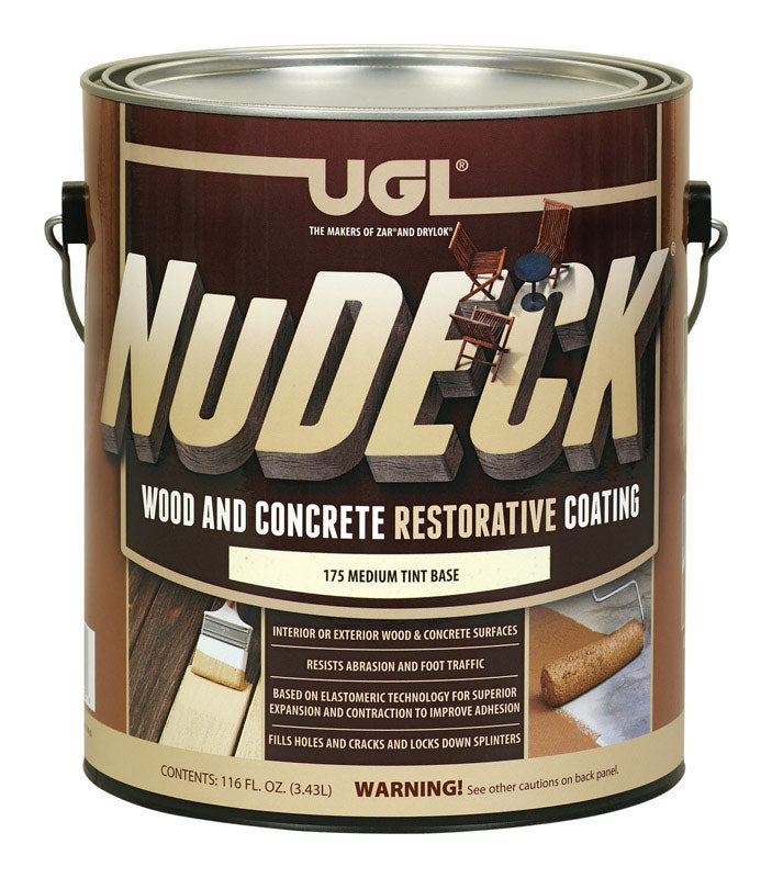 UGL NuDECK Flat Medium Tint Base Mid Tone Base Floor and Patio Coating 1 gal